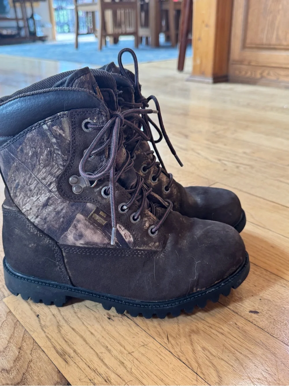 Waterproof Youth Boys Camo Hiking/Hunting Boots